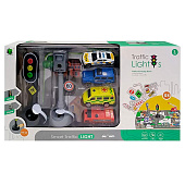 Набор игровой Светофор и дорожные знаки с машинками Maya Toys 2631-5 1